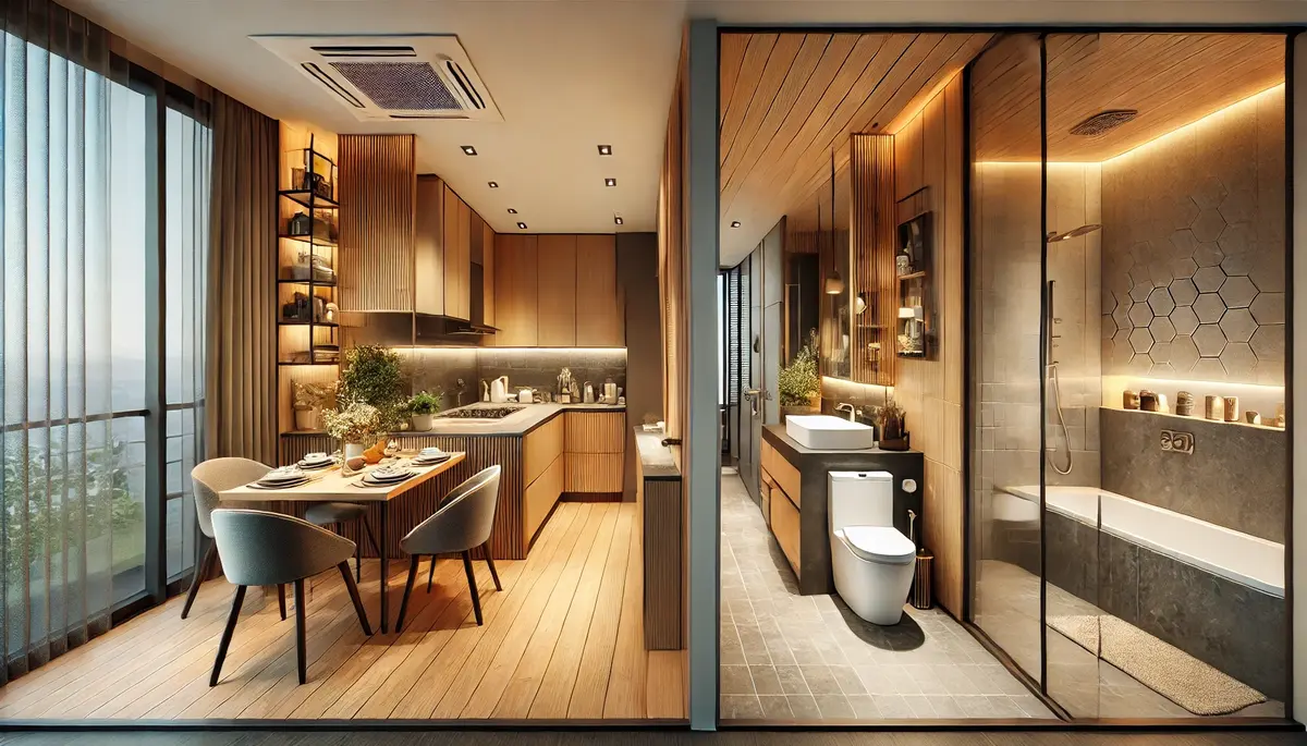 posisi dapur dan kamar mandi yang baik
